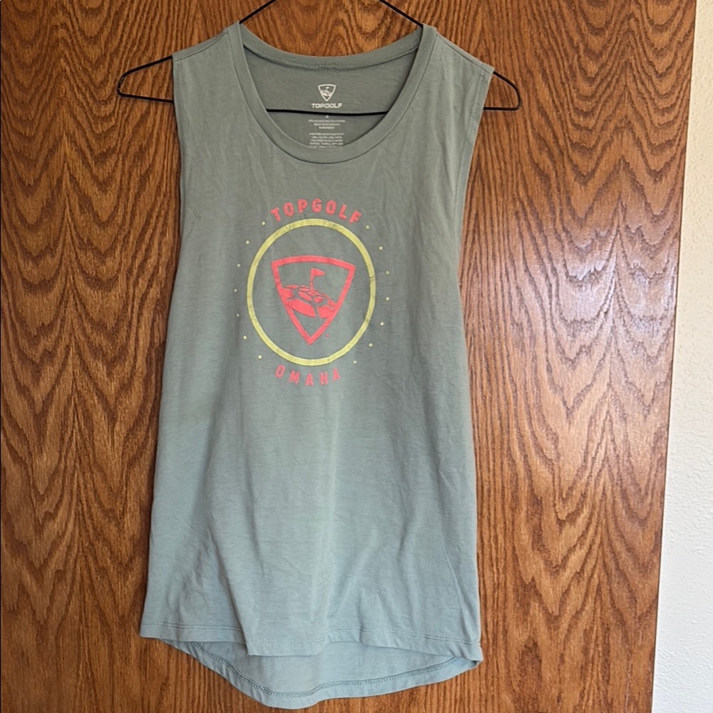 Women's Topgolf Green Sleeveless Top